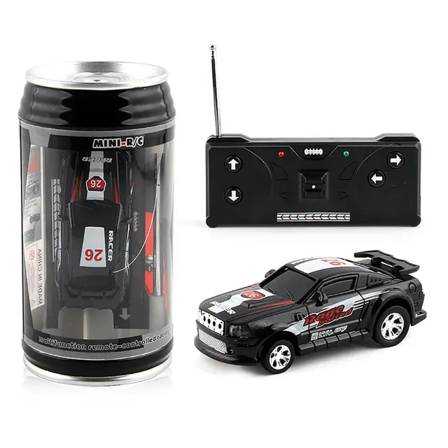 4 Colors 20Km/h Coke Can Mini RC Car Radio Remote Control Micro Racing Car 4 Frequencies Toy For Kids Gifts RC Models 1