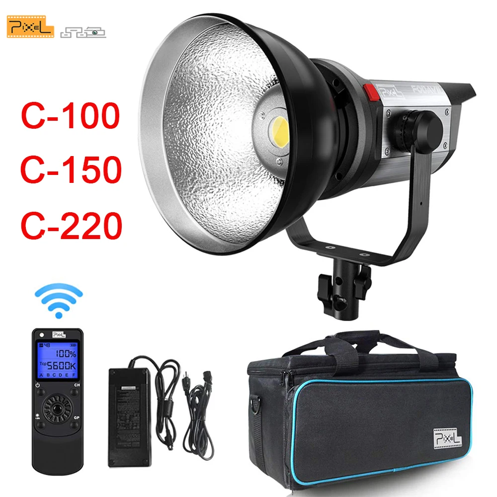 

Pixel COB series C100 C150 C220 Flash LED video Movie light 5600K Photography Lighting Professional Wireless Control For YouTube