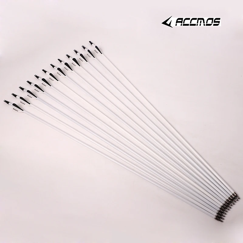 600 Mixed Carbon archery arrows 12pc for Recurve Compound Bows Hunting