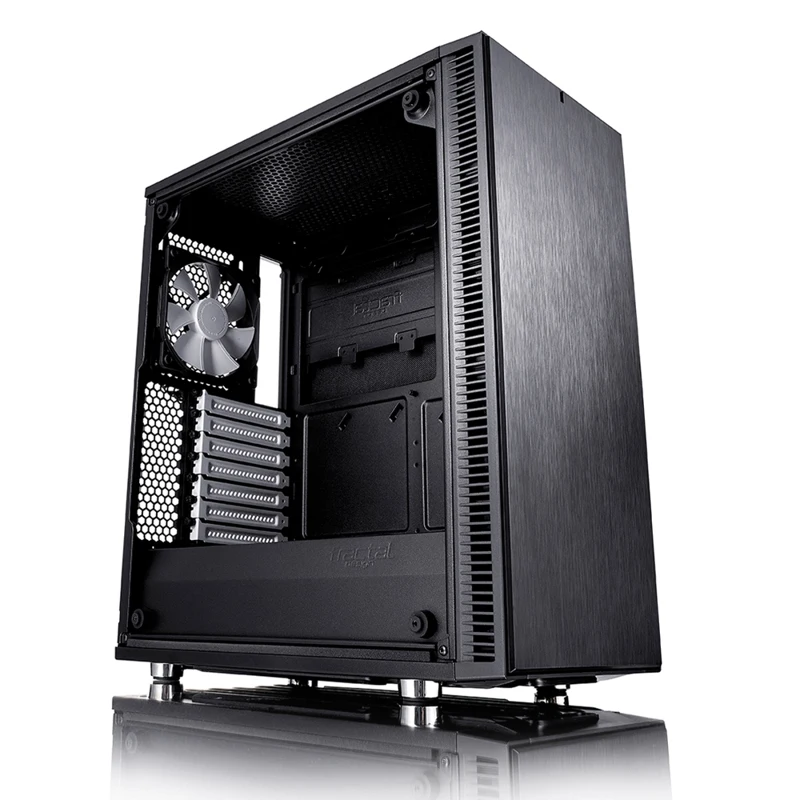 Корпус Fractal Design Define C TG черный без БП ATX 5x120mm 4x140mm 2xUSB3.0 audio bott PSU