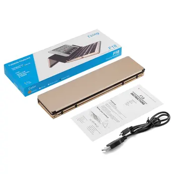 

F18 Portable Metal Moonlight Box Keyboard Multi-Device Keyboard For Computers For Android For iOS Tablets