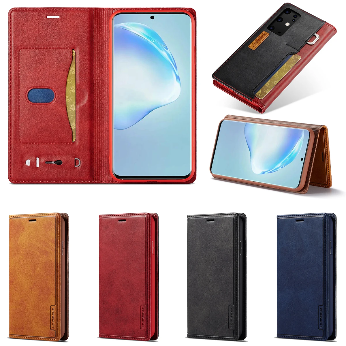 Для samsung Galaxy S20 Plus Ultra 6 7 9 2 дюймов чехол из искусственной кожи чехол-бумажник