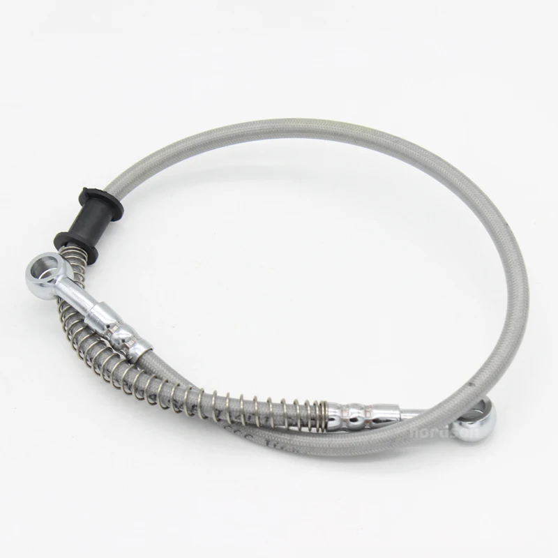 Motorcycle Dirt Bike Braided Brake Hose Line Steel Brake Cable Hydraulic Banjo pipe 2000mm Universal for Motorcycle Racing