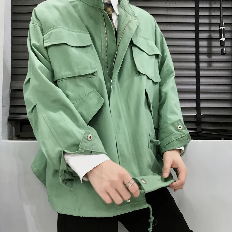 

Large Size K042/P65 plus Cotton P85 Winter Men's Drawstring Coat Large Size Workwear Winter Jacket Men's plus Cotton
