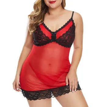 

Women Nightgowns Satin Lace Sleepwear Nightwear Pyjama Women Home Clothing Sleepwear female Nightdress Sexy Lingerie 5XL Z0428