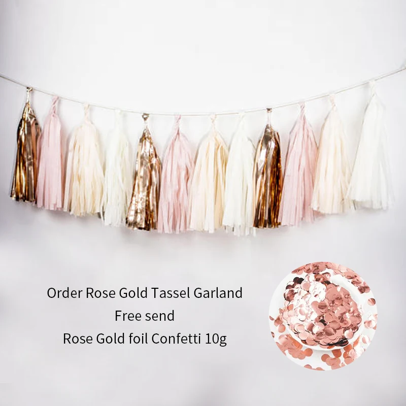15Pcs-Set-Mix-Color-Beige-Rose-Gold-Pink-Paper-Tassels-DIY-15-tassels-3-bags-Wedding