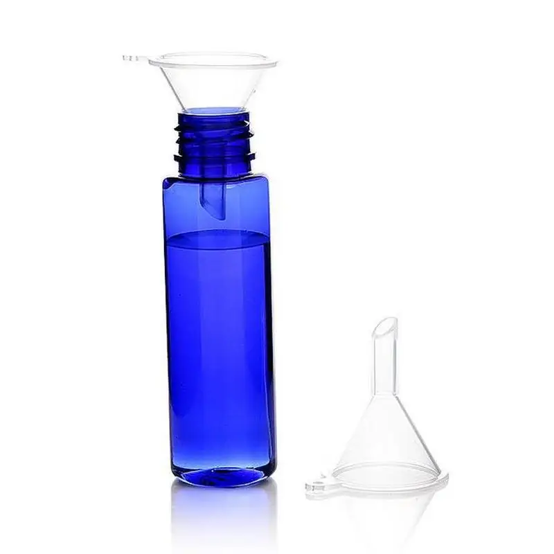 10pcs/lot Transparent Mini Plastic Laboratory Funnel Women Girls Perfume Toner Split Funnel School Experimental Supplies