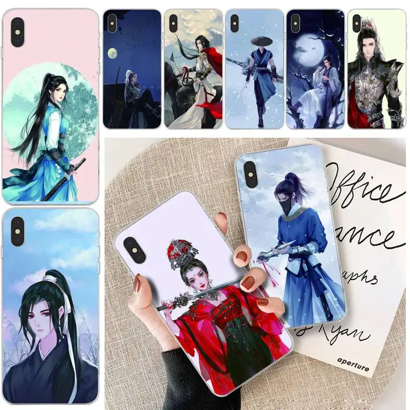

LJHYDFCNB Chinese style Soft Phone Case For iphone 6 6s plus 7 8 plus X XS XR XS MAX 11 11 pro 11 Pro Max Cover