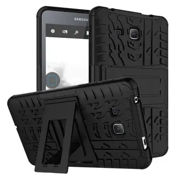 

Hybrid Armor Kickstand Case For Samsung Galaxy Tab A A6 7.0 inch 2016 T280 T285 Tablet Case PC Armor Dazzle Case+Stylus Pen.