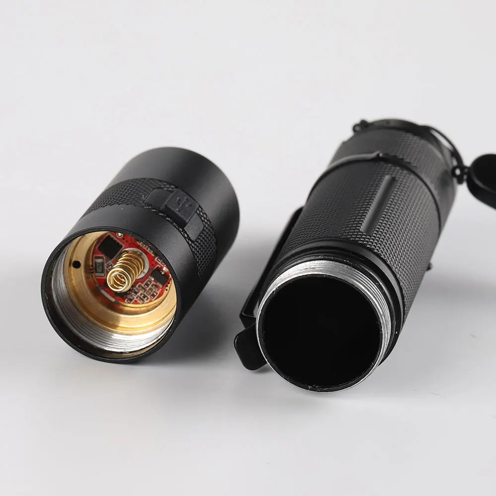 Convoy S9 flashlight ,219B R9080 high CRI,with micro USB charging port,18650 flashlight ,torch,with 18650 battery inside
