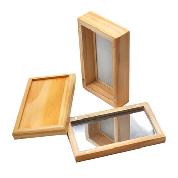 

Multifunctional Wooden Stash Case Pill Box Big Volume Crude Wood Tobacco Herb Box with Filter Sieve Wood Box