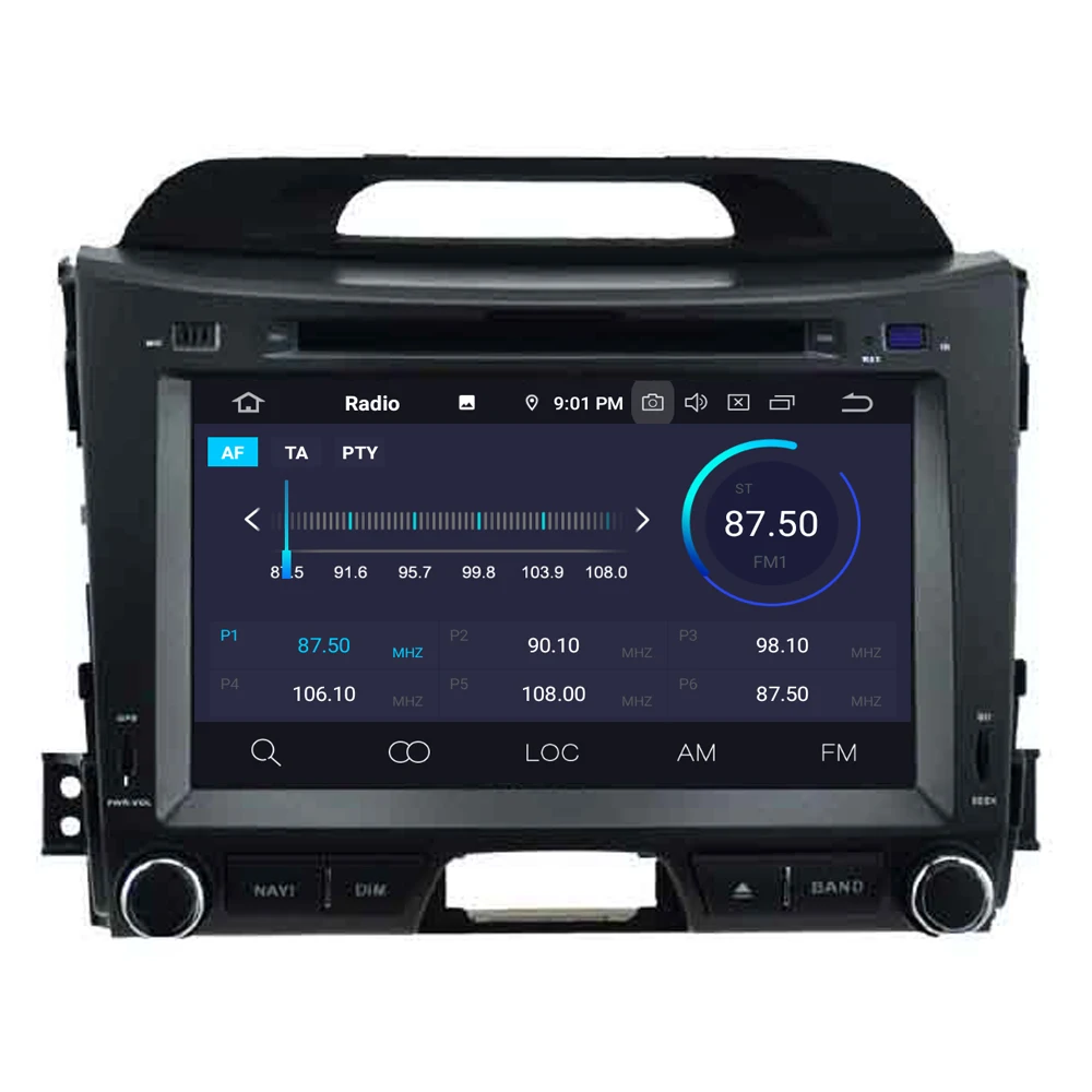 Автомагнитола для Kia Sportage R 2010 2011 2012 2013 Android 2014 с радио DVD GPS навигацией СБ Navi