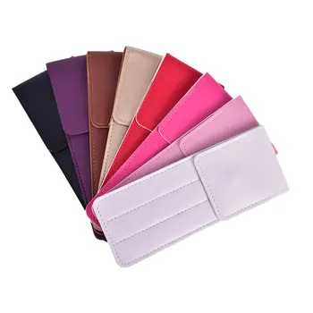 

Professional Eyelash Extension Special Tweezers Leather Case Storage Bag For Tweezers Eyelashes Kit Portable Safe Makeup Tools