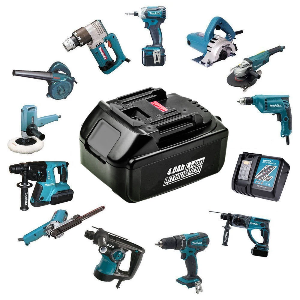 VANON для MAKITA BL1840 Li-ion 18 в 4000 мАч 4,0 Ач литий-ионная аккумуляторная батарея с светодиодный светильник BL1840B BL1830B