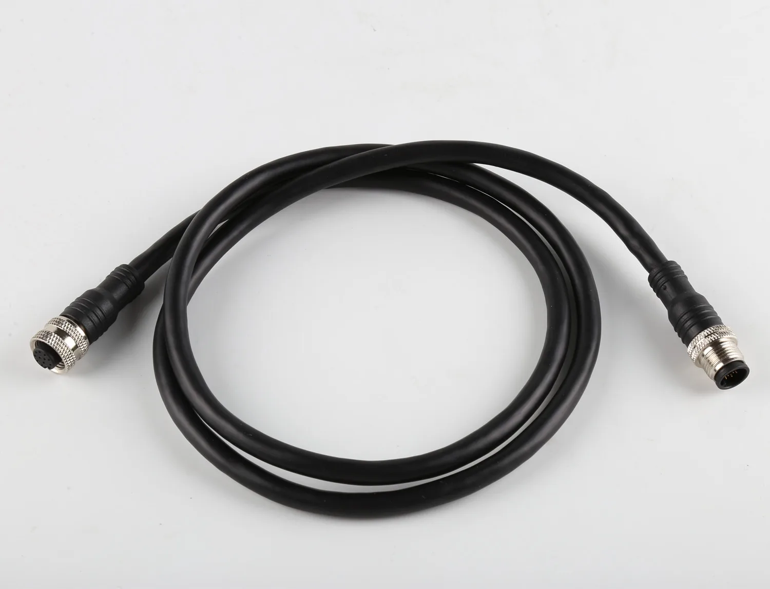 

M12 Female Connector/Male Connector 5 Core Connector A- Code with PVC Wire 1.5m 2 M 3 M 4 M
