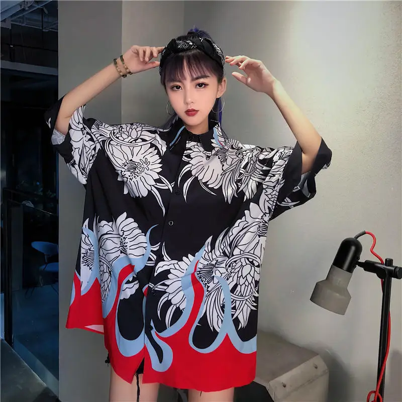 Японское кимоно Femme T традиционный кардиган юката кимоно блузка для женщин летняя японская одежда традиционная Косплей ханбок