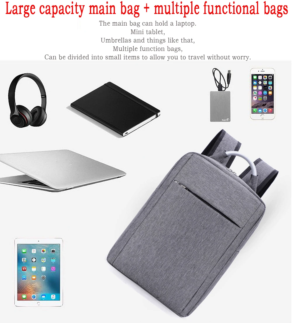 Новое прибытие путешествия ноутбук iPad рюкзак бизнес школа Повседневная модная сумка чехол для компьютера