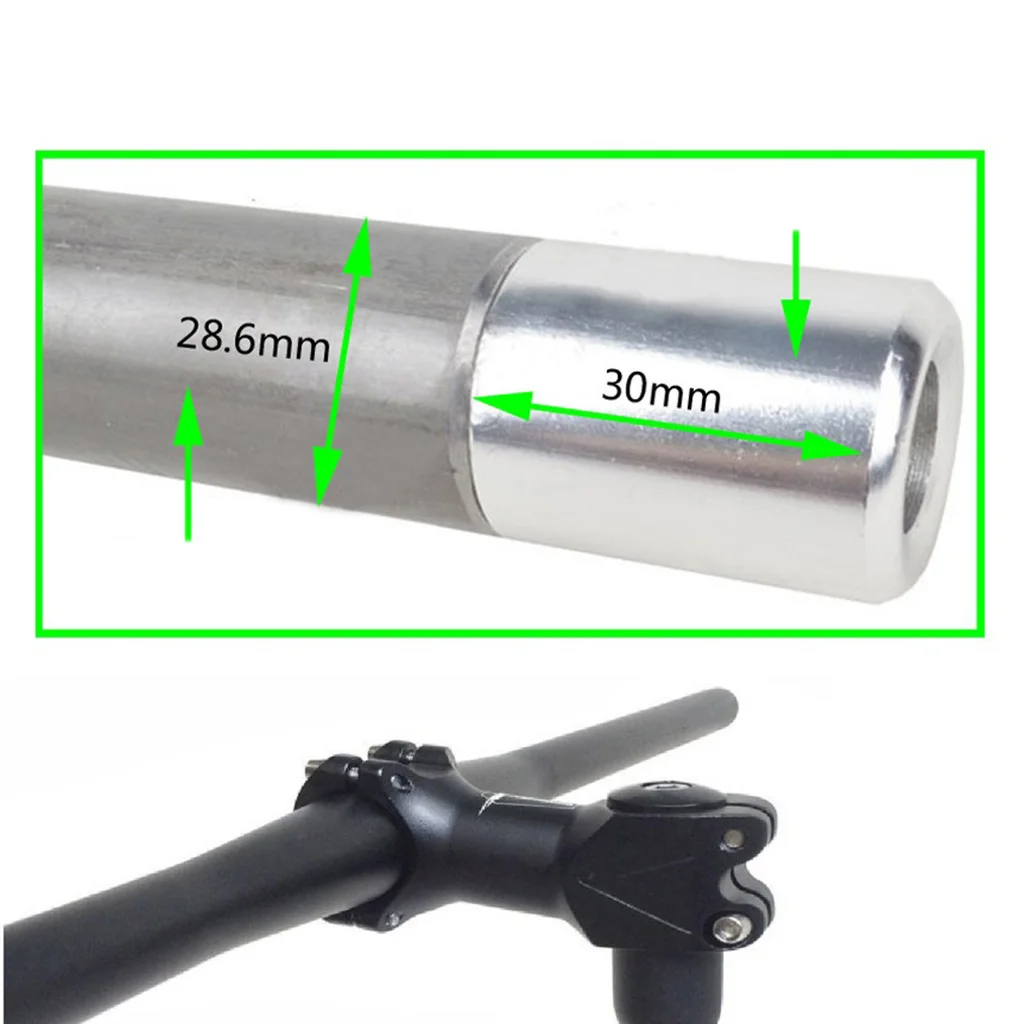 130mm Folding Bicycle Quill Stem Adapter MTB Bike Stem Adaptor Riser 22.2/25.4mm High Strength Lightweight Aluminum Alloy Parts