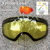 PHMAX Ski Goggles Lens Anti-Fog UV400 Protection Replacement Lens Night Vision Yellow Lens Glasses Only Lens Magnetic And Normal ► Photo 2/6