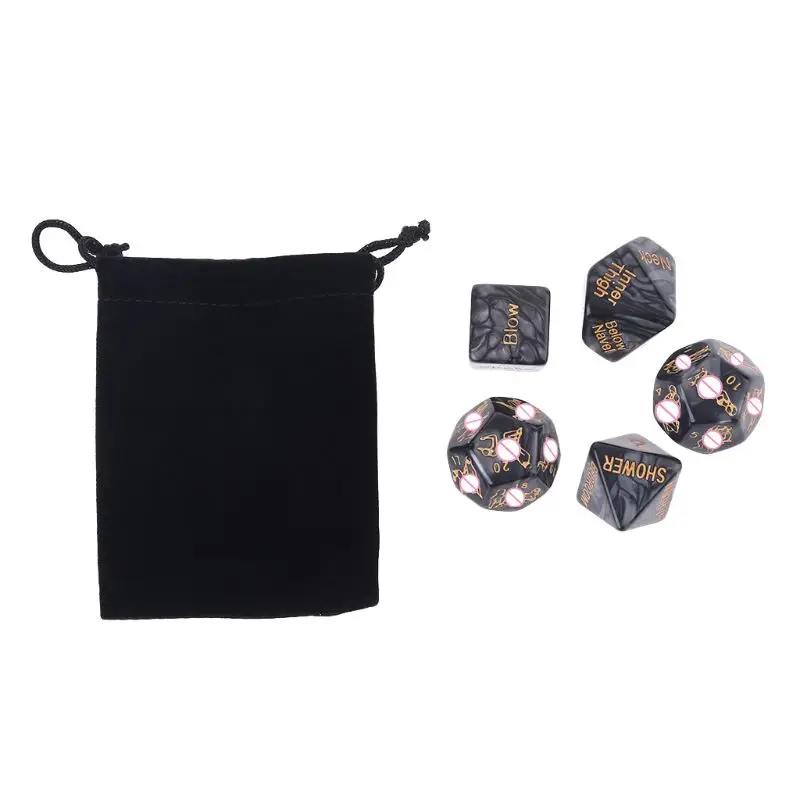5pcs/set Funny Love Dice Game Toy Erotic Sexy Posture Adult Couple Bachelor Love game dice dice set acrylic dice