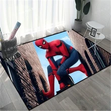 Disney alfombra de Spider Man para decoración del hogar, antideslizante para tapete sala de estar, cocina, tapete para bebés
