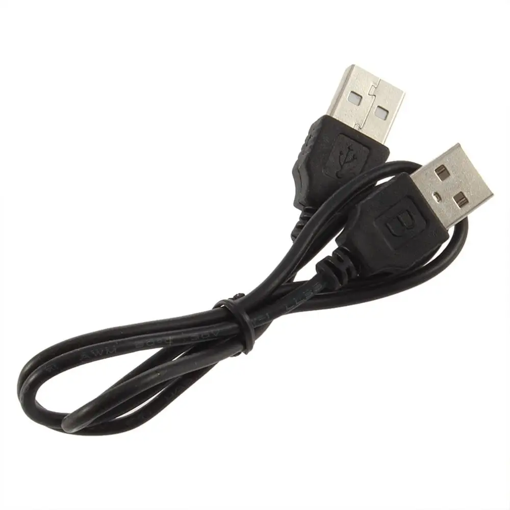 1 шт. черный USB 2,0 папа-папа м/м удлинитель Соединительный Кабель-адаптер шнур провод