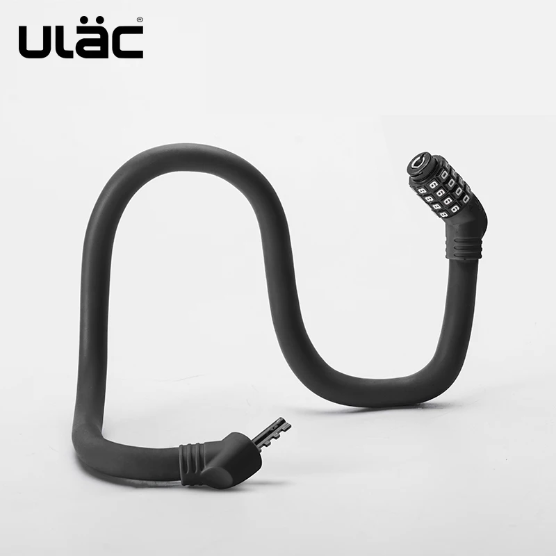 Kopen ULAC Cycling Lock MTB Racefiets Wachtwoord Sleutel Anti Sheft Geheugen 4 Kleuren Ultralight Draagbare Stalen Lock Fiets Veilig accessoires