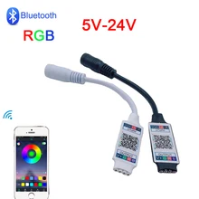 DC 5V-24V RGB Bluetooth LED Controller 12V Music Wireless Smart Phone controller for 5050 3528 2835 Led Light Strip