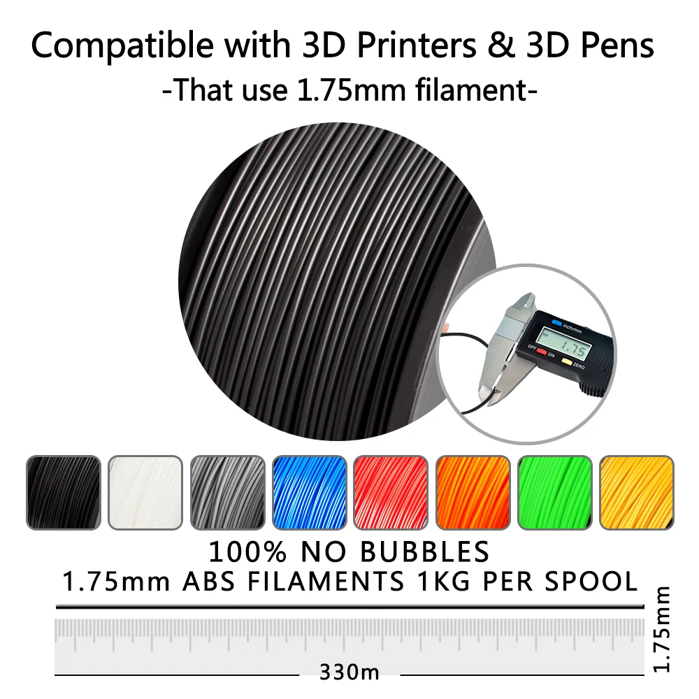 ABS 3D-принтеры нити для 3d ручка не токсичен, безопасен для окружающей среды Материал нити подарочная коробка в виде пополнения чернил