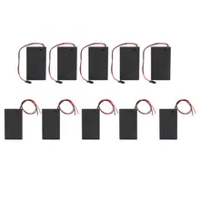 5pcs Battery AAA x 3 Battery Case Box with Cover ON/OFF Switch