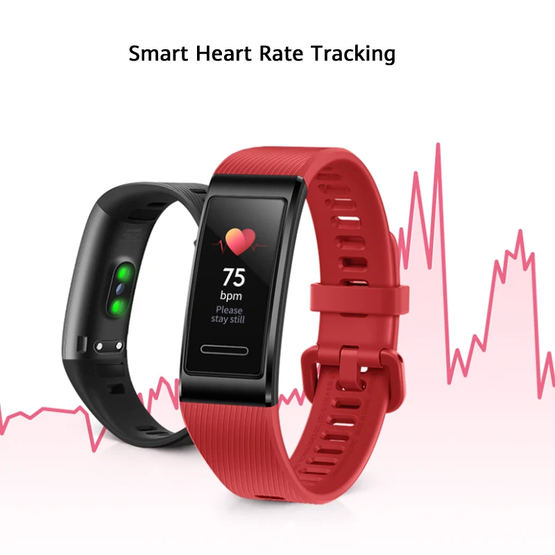 Глобальная версия Huawei Band 4 Pro GPS Amoled 0 95 'металлический материал тест датчик