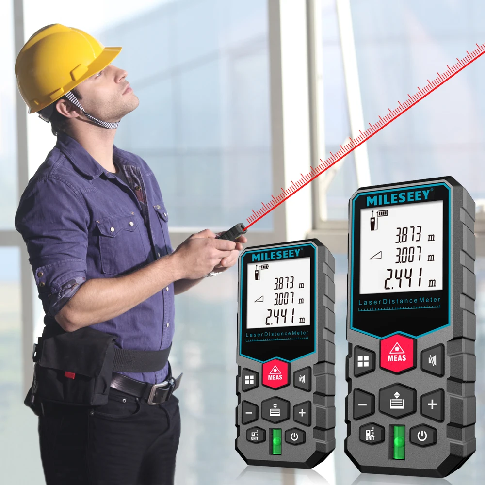 Mileseey Laser Rangefinder 40M 60M 80M 100M Digital laser distance Meter laser Tape measure Diastimeter tester tool Mileseey Laser Rangefinder 40M 60M 80M 100M Digital laser distance Meter laser Tape measure Diastimeter tester tool