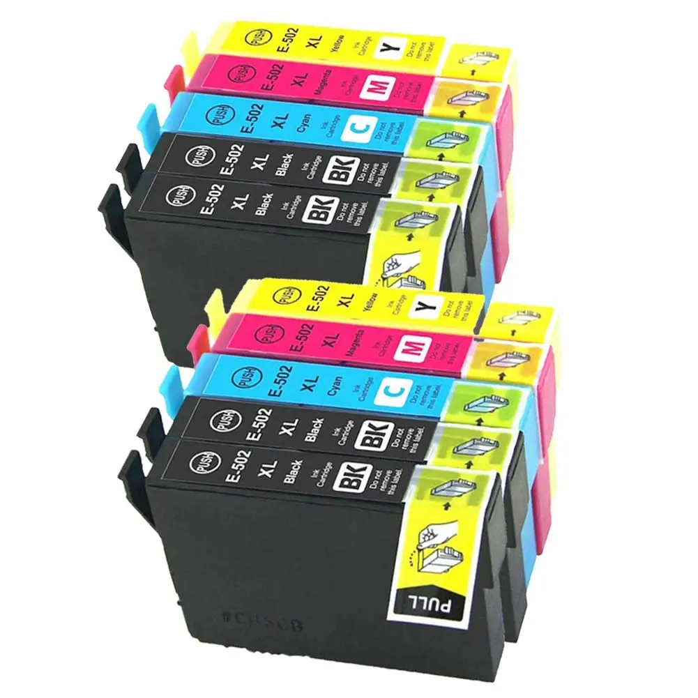 E502XL-10PK совместимые чернильные картриджи для Epson WF-2860DWF WF-2865DWF, выражение дома XP-5100 XP-5105(4BK+ 2C+ 2M+ 2Y