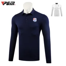 Осенне-зимняя мужская футболка с длинными рукавами и отложным воротником, одежда для гольфа, мягкая удобная спортивная одежда, рубашки M-XXL D0834
