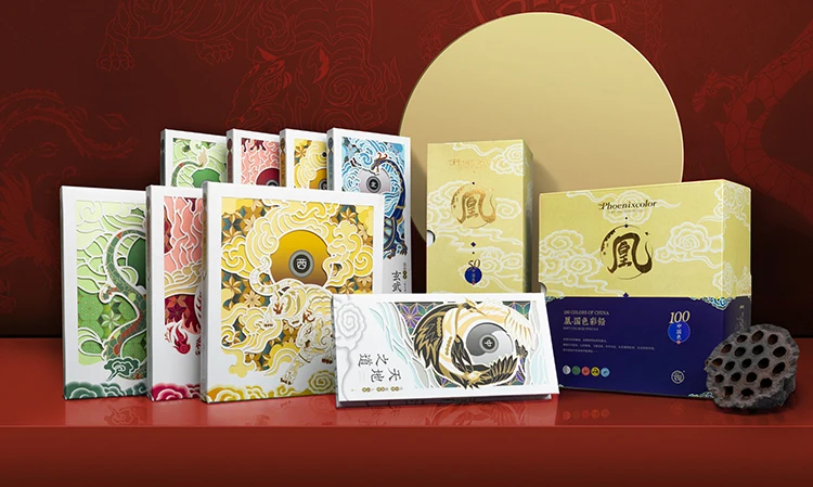 Andstal 50/100Colors Chinese Style Oil Color Pencils Professional Drawing Pencil Gift Box Phoenixcolor Colored Pencil For Artist
