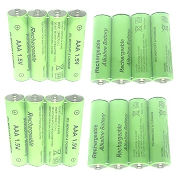 

8Pcs 1.5V Aa 3000Mah Alkaline Rechargeable Battery + 8Pcs 1.5V Aaa 2100Mah Alkaline Battery For Led Light Toy Mp3