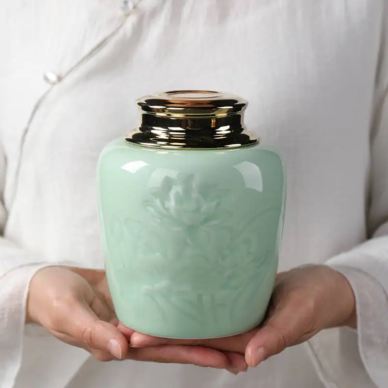 

Ceramic Jar Small Things Storage Boxes Tea Jar China Traditional Tea Box Spices Tank Cans Home Tea Jar Easy To Carry Tank Cans