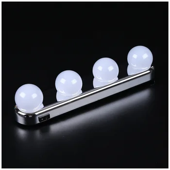 

LED Makeup Lamp Wall Light Beauty 4 Bulbs Kit For Dressing Table Portable Multifunctional Hollywood Vanity Mirror Light