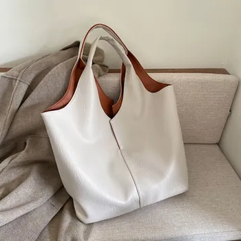 

Retro High Capacity Female Tote Bags Women 2019 New Quality Shoulder Bags Designer Soft Leather Women Handbags Ladies Hand Bag