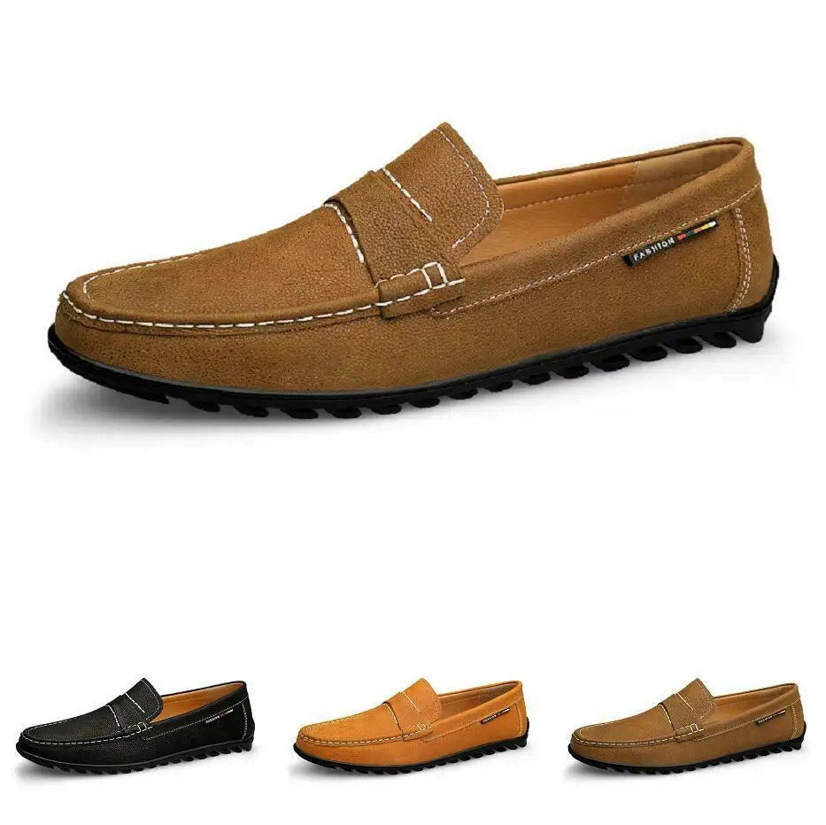 Mens Pumps Slip on Loafers Breathable Comfy Flat Retro Driving Moccasins Shoes B sneakers off white men | Обувь