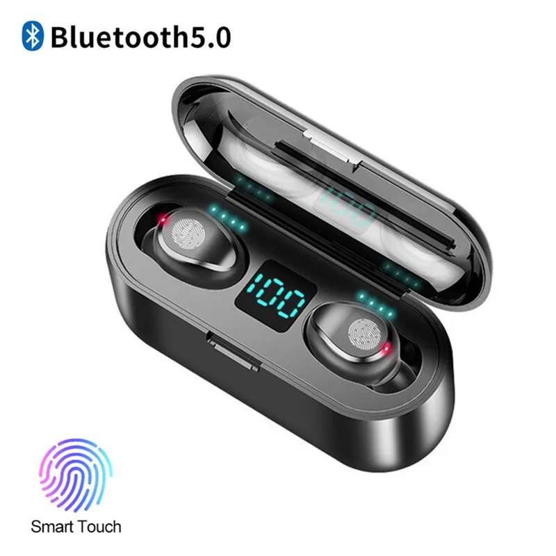 Беспроводные наушники Bluetooth 5,0 TWS Hi-Fi стерео наушники-вкладыши спортивные наушники для бега Поддержка iOS/Android телефонов HD звонки
