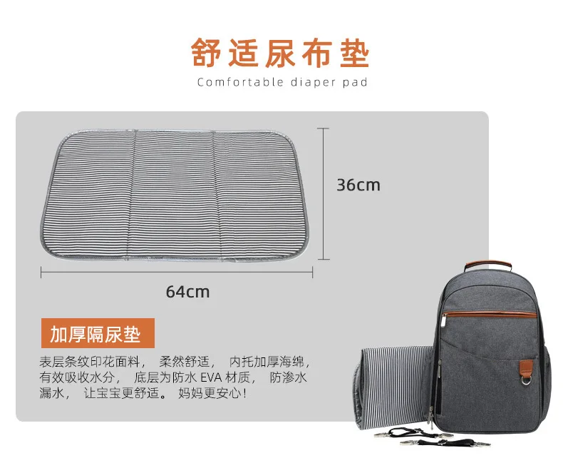 Amazon Наплечная Сумка для подгузников большого объема водонепроницаемая изолированная усовершенствованная сумка для мам многофункциональная сумка для кормящих матерей