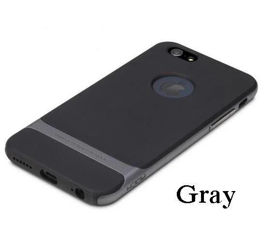 Gray Чехол Rock для iPhone SE 5S 5 силиконовый чехол PC+ TPU Панцири чехол для iPhone 5S SE случае с упаковки по продажам - Цвет: Gray