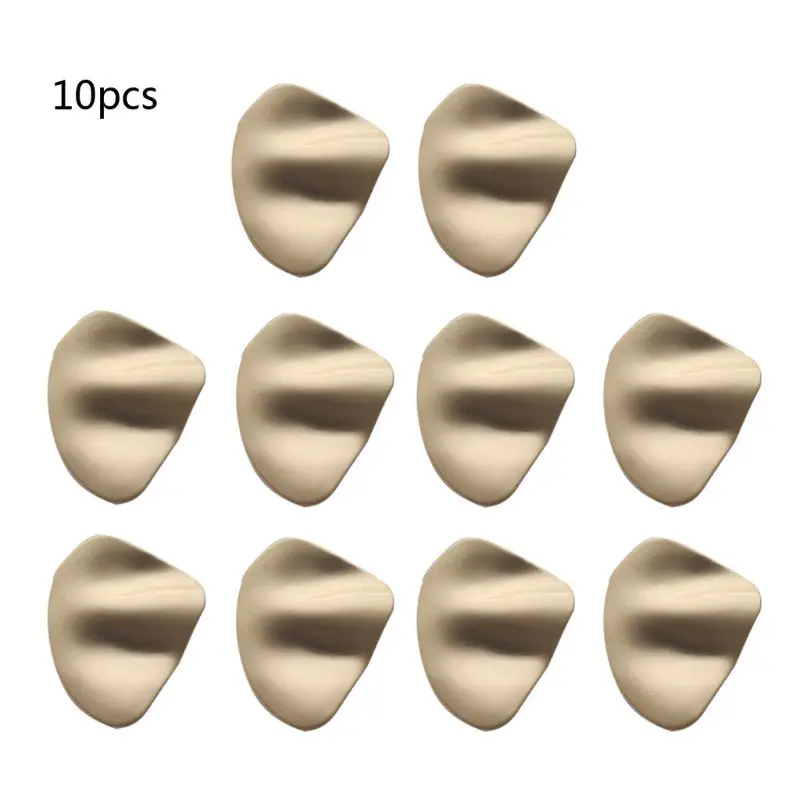 

10Pc GoldenOval Shape Earrings Base Connectors Earrings with Hole Earring Making U4LE