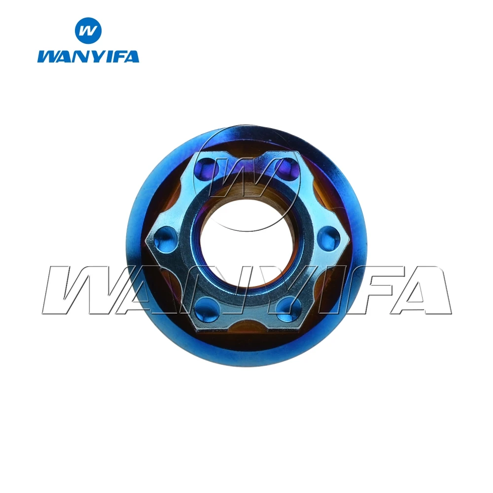 Титановый "Wanyifa" гайка M6 M8 M12 1,25 шаг Torx гайка фланца шестиугольник Титан гайки Ti Застежка