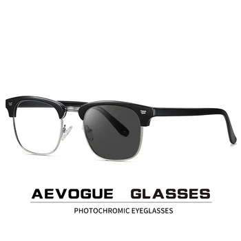 AEVOGUE Man okulary fotochromowe kobieta okulary do niebieskiego światła oprawki optyczne komputerowe okulary okulary na receptę AE0895 tanie i dobre opinie Z poliwęglanu Unisex 52mm 46mm Z plastiku i tytanu