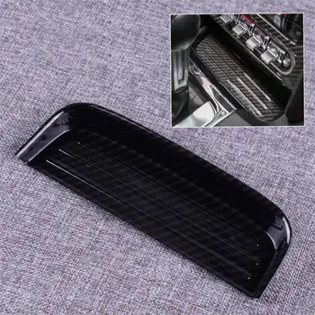 

Carbon Fiber Texture ABS Interior Center Change Coin Tray Box Holder Fit for Ford Mustang 2015 2016 2017 2018