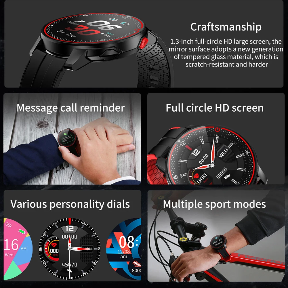 RunSpeed R18 Smart Watch Men IP68 Waterproof