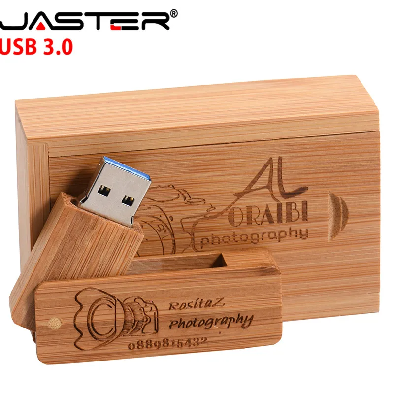 JASTER (Бесплатный Пользовательский логотип) деревянный saber usb 3 0 Флешка + коробка 4 ГБ