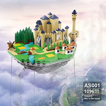 

city creative streetview Anti-gravity suspension balance frame building block model educational children physical toys for kids